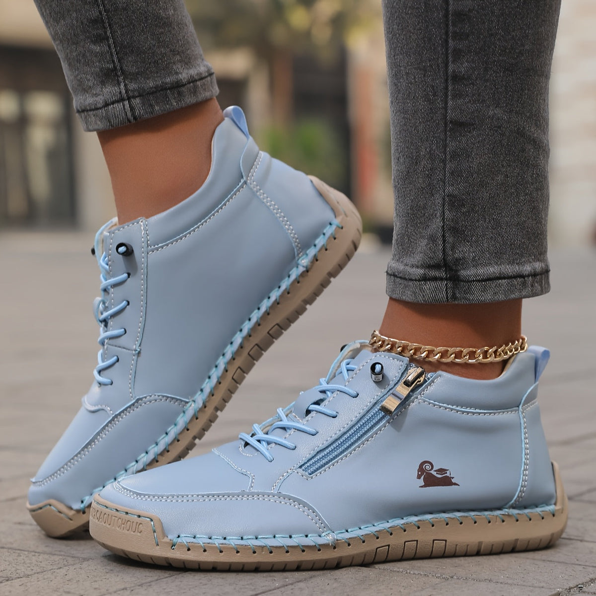 Mila – Komfortable ortopediske sneakers med glidelås