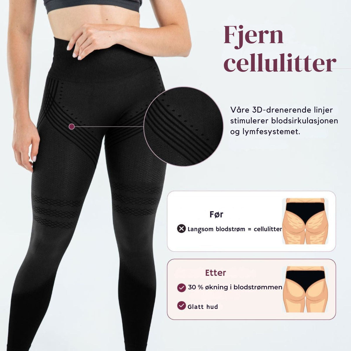 3D Slim Leggings™ - Anticellulitt-leggings