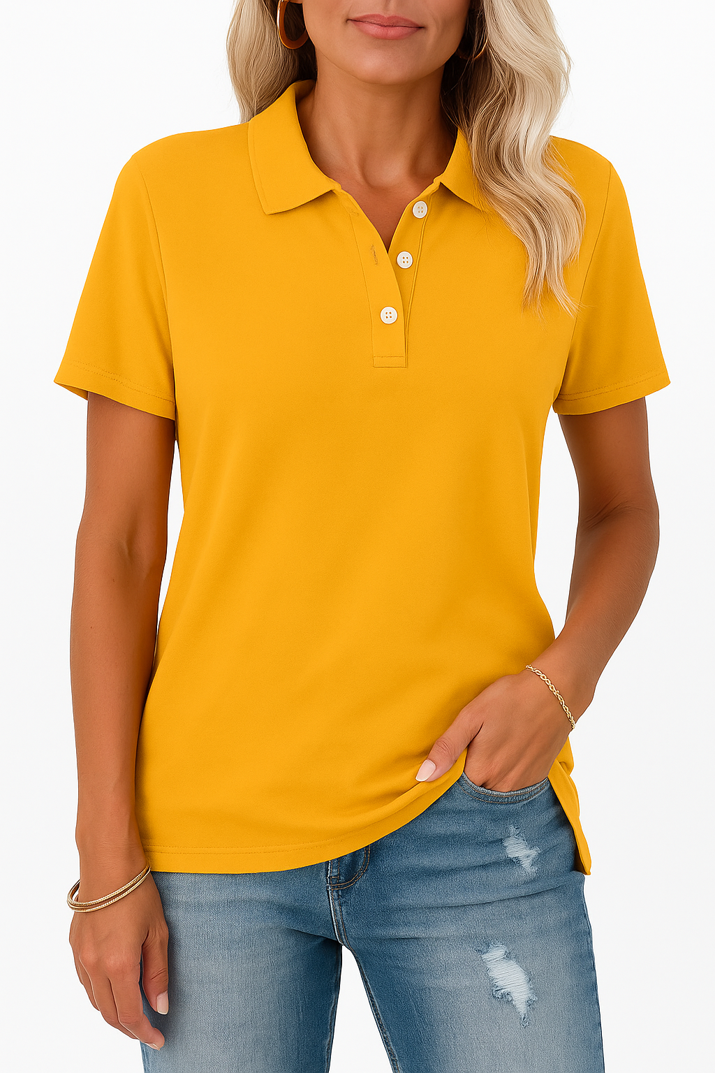 Sanna – Elegant Piqueskjorte