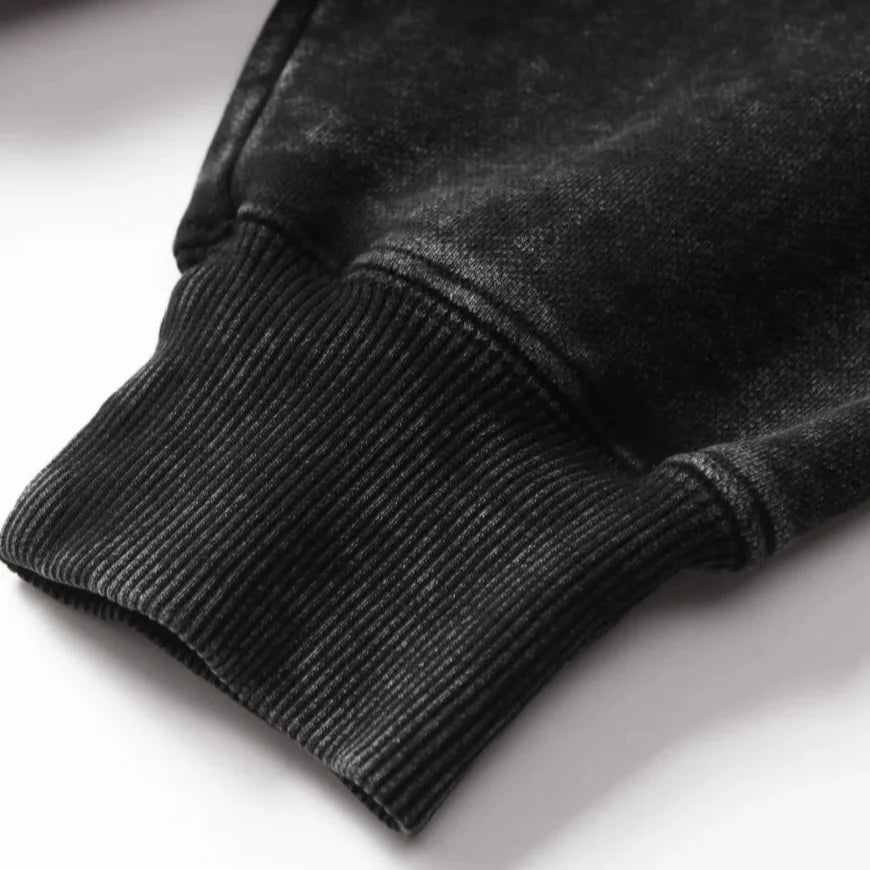 350g Oversized genser med syrevasket finish