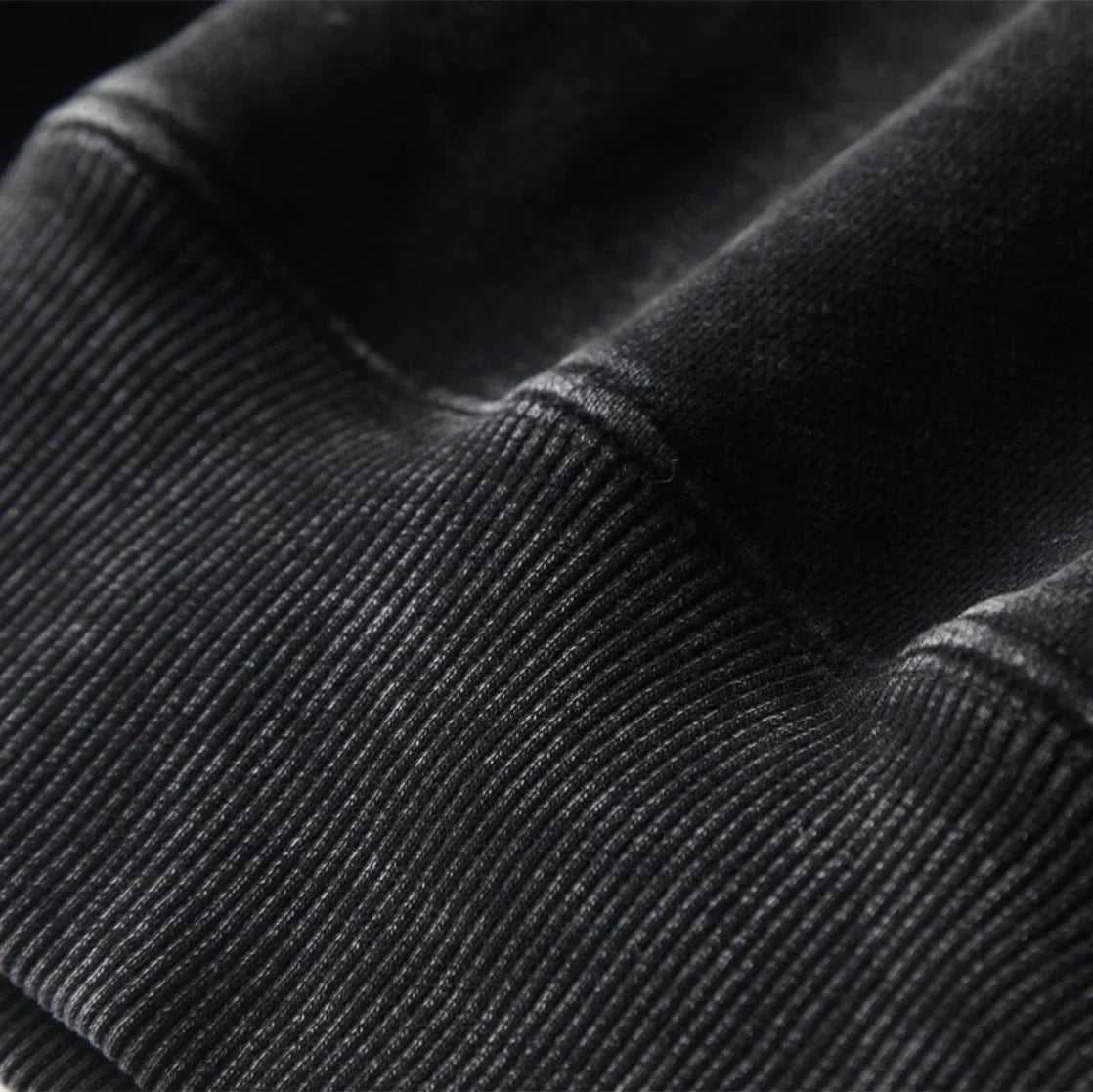 350g Oversized genser med syrevasket finish