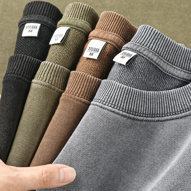 350g Oversized genser med syrevasket finish