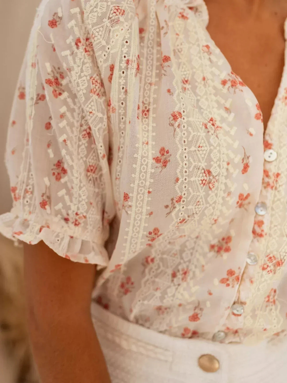 Vivène | Blouse Florale Romantique