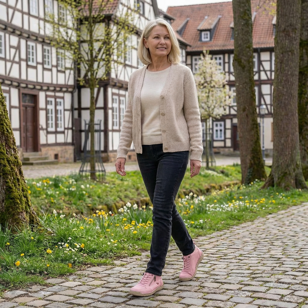 Mila – Komfortable ortopediske sneakers med glidelås