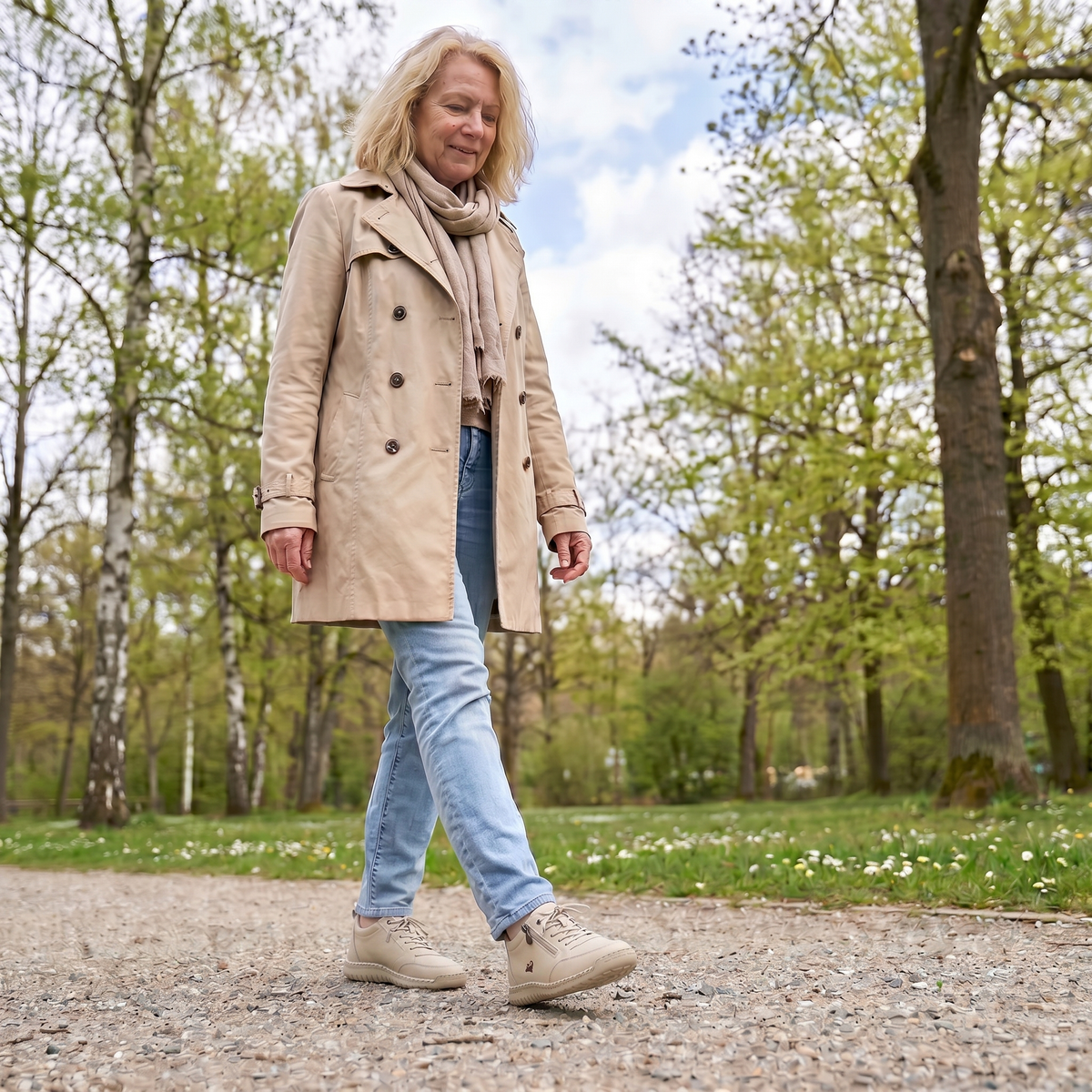 Mila – Komfortable ortopediske sneakers med glidelås