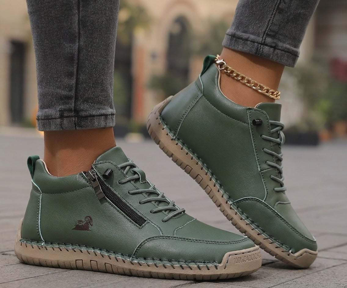 Mila – Komfortable ortopediske sneakers med glidelås