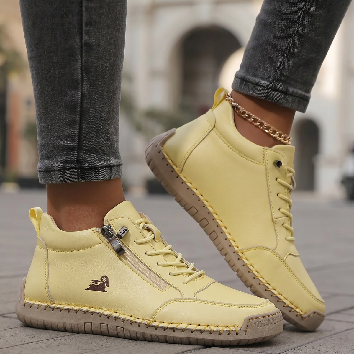 Mila – Komfortable ortopediske sneakers med glidelås